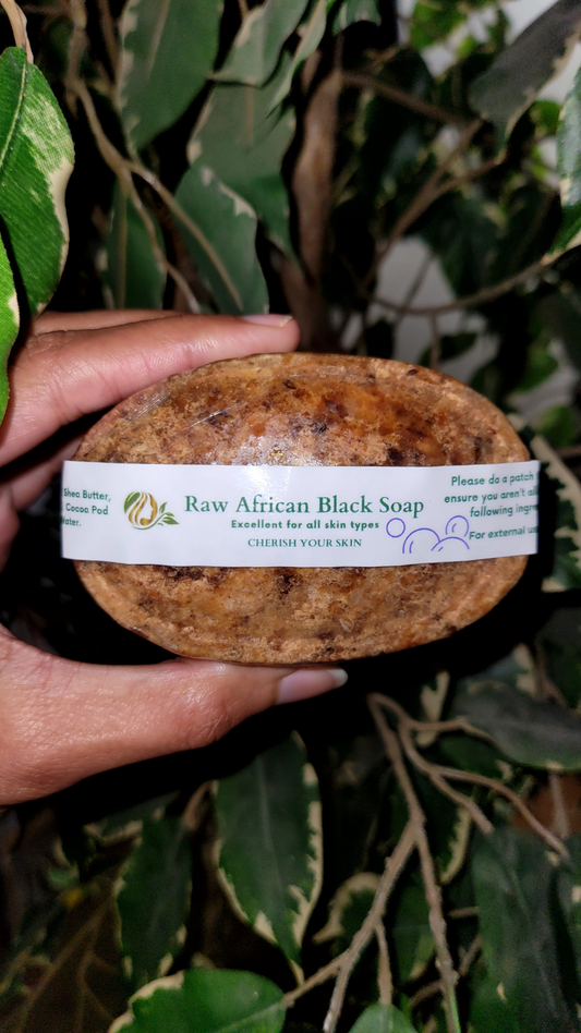Cherished Raw African Black Soap