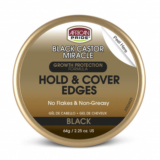 Black Castor Miracle Hold & Cover Edges, Black, 2.25 Oz