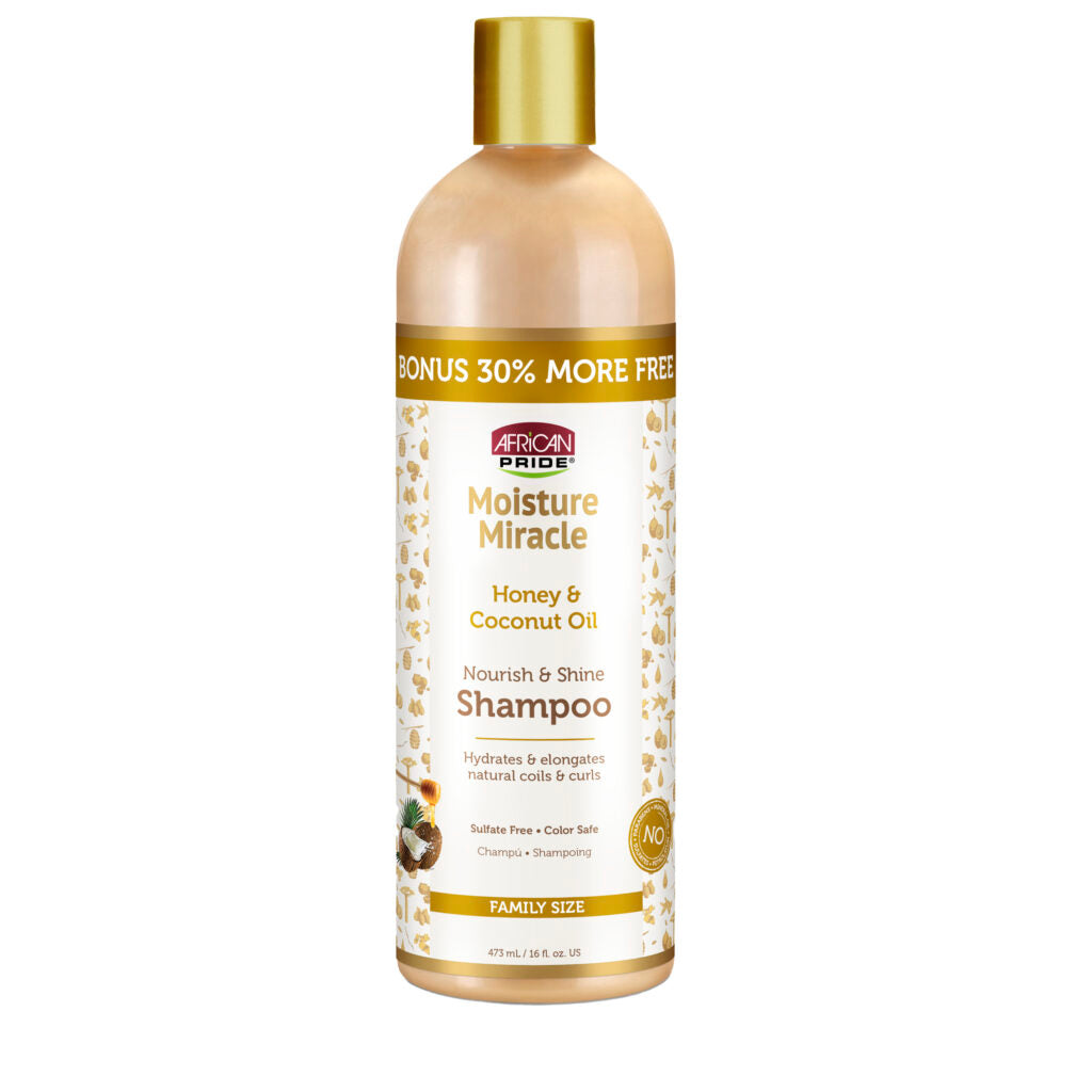 Moisture Miracle Honey & Coconut Oil Shampoo, 16 Oz