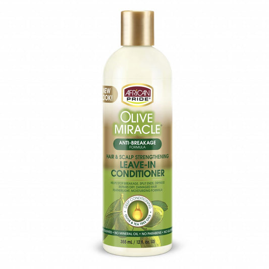 AFRiCAN PRIDE Olive Miracle Leave - In Conditioner, 12 Oz