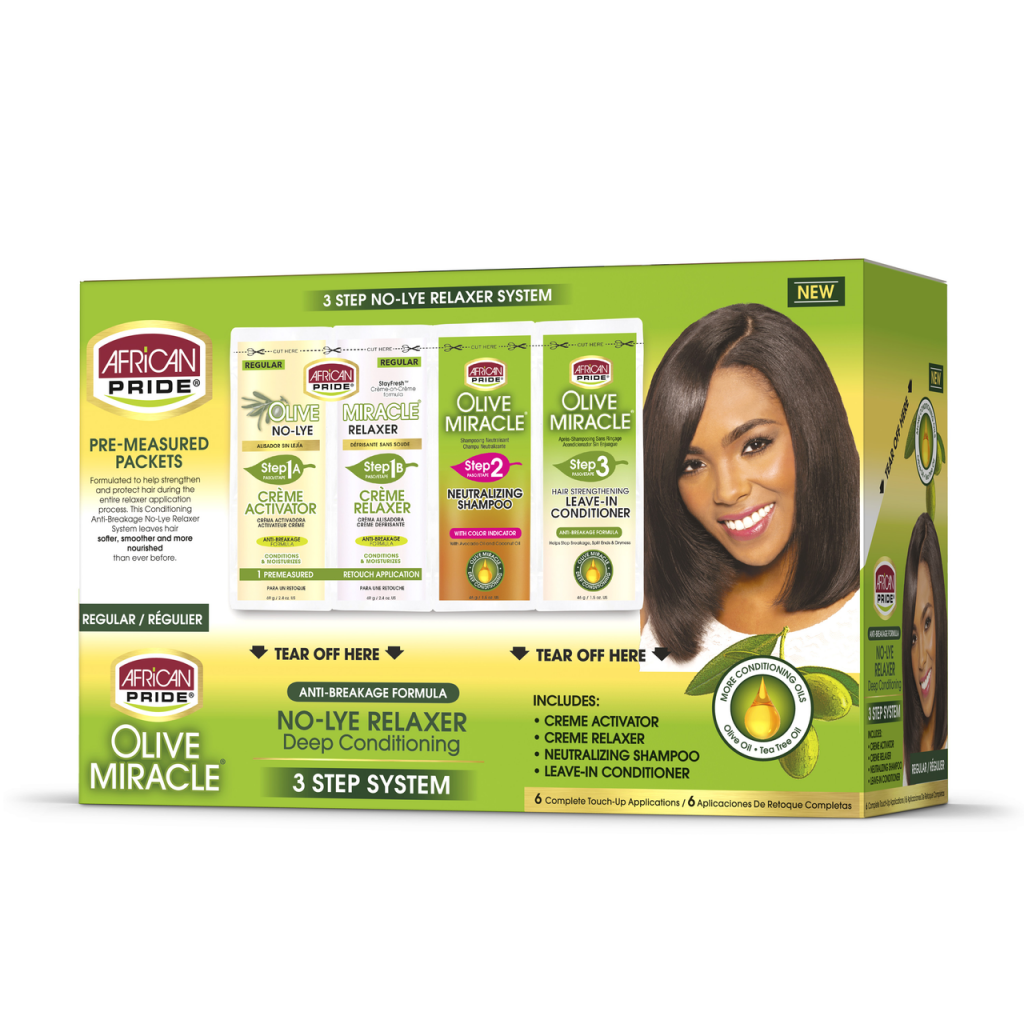 Olive No - Lye Relaxer Quad Sachet Regular