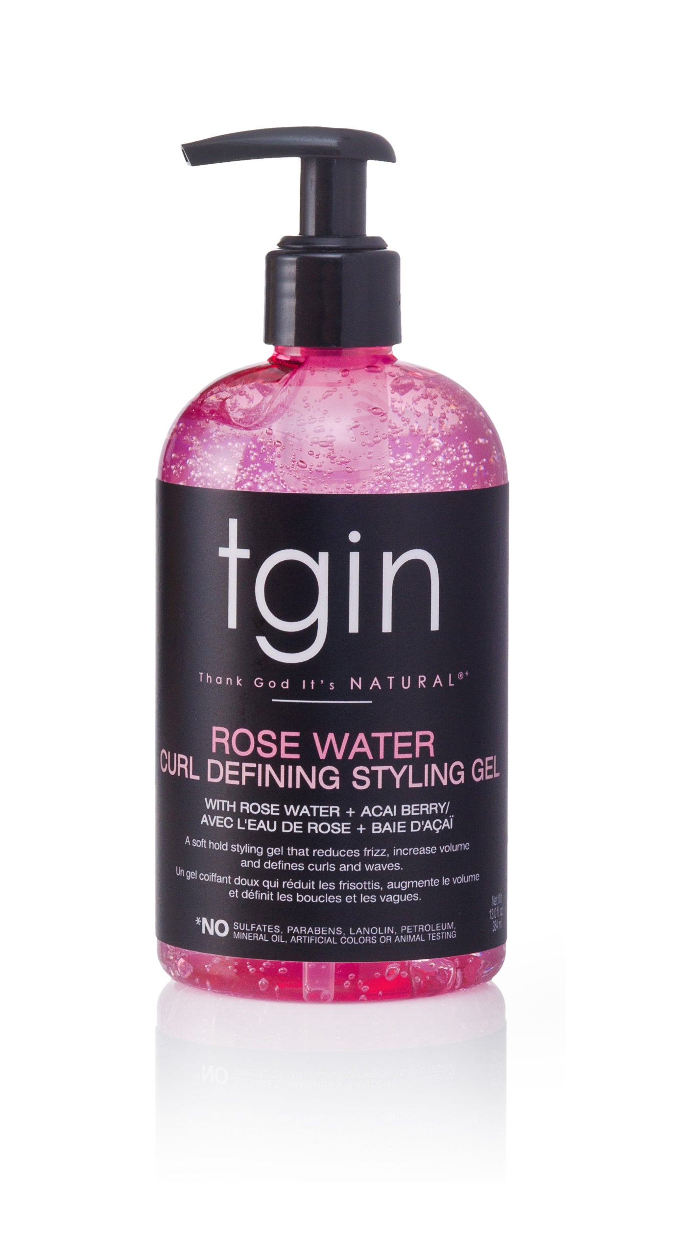 Tgin Rosewater Curl Defining Styling Gel - 13 Oz