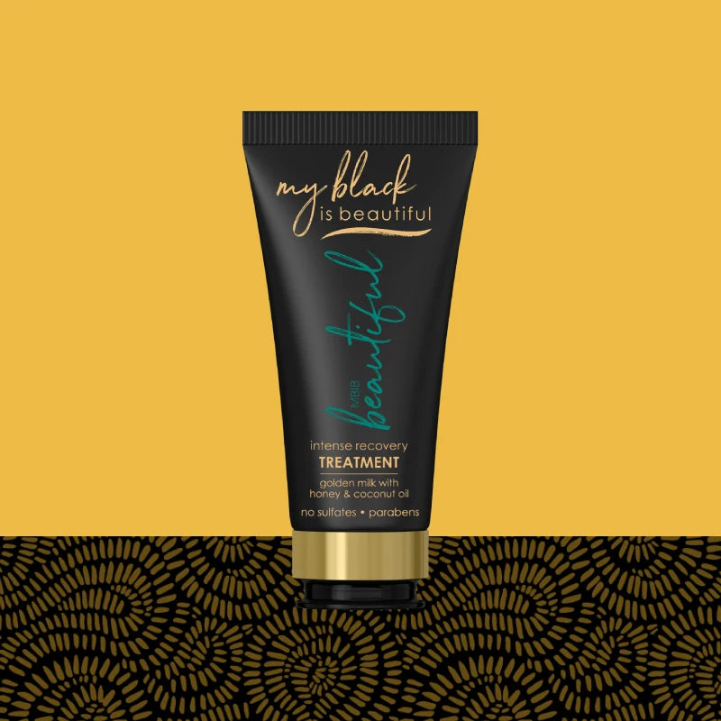 my black Golden Milk Intense Recovery Treatment For Curly & Coily Hair