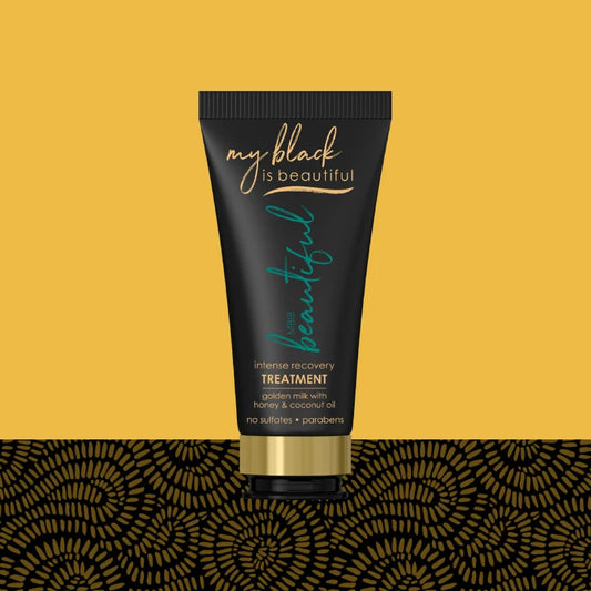 my black Golden Milk Intense Recovery Treatment For Curly & Coily Hair