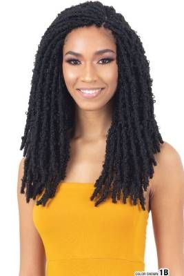 MODEL MODEL 2X Fairy Butterfly Loc 14" Glance Crochet Braid