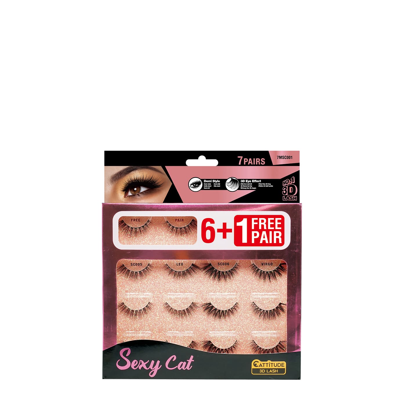7 Pairs Mega Lash - Sexy Cat
