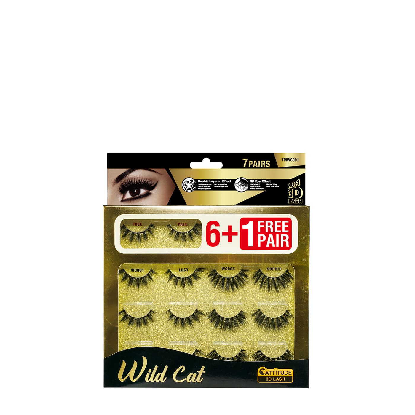 7 Pairs Mega Lash - Wild Cat