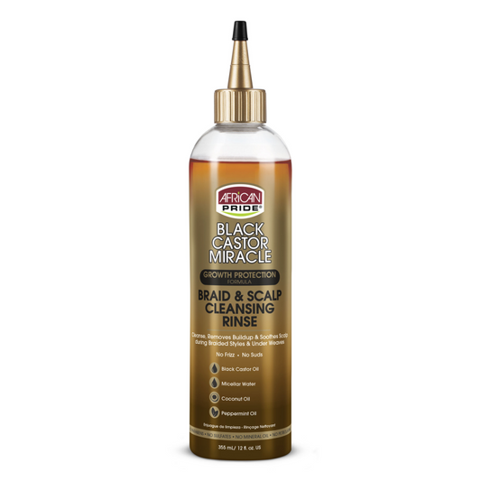 Black Castor Miracle Braid & Scalp Cleansing Rinse, 12 Oz