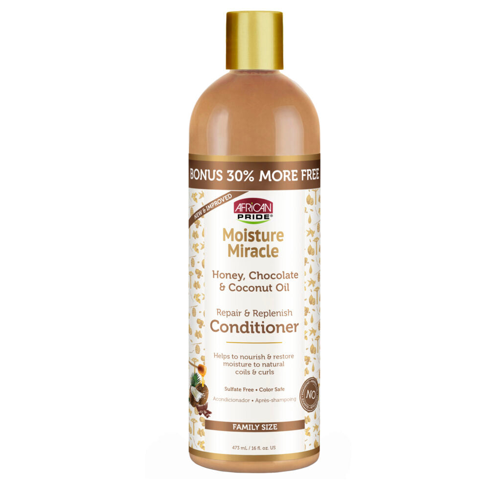 AFRiCAN Bride Moisture Miracle Honey, Chocolate & Coconut Oil Conditioner, 16 Oz