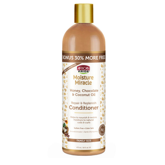 AFRiCAN Bride Moisture Miracle Honey, Chocolate & Coconut Oil Conditioner, 16 Oz
