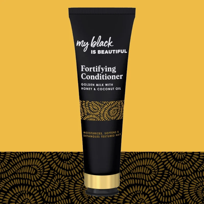 my black IS BEAUTIFUL Golden Milk Fortifying Conditioner For Curly & Coily Hair