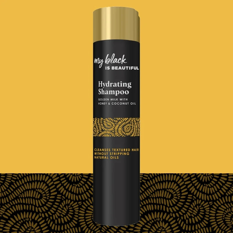 my black Golden Milk Hydrating Shampoo For Curly & Coily Hair