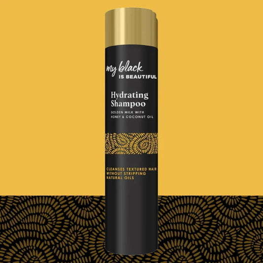 my black Golden Milk Hydrating Shampoo For Curly & Coily Hair