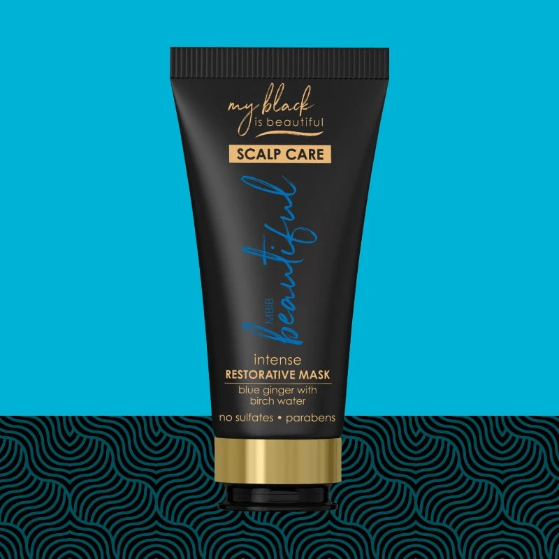 my black Blue Ginger Intense Restorative Mask For Curly & Coily Hair